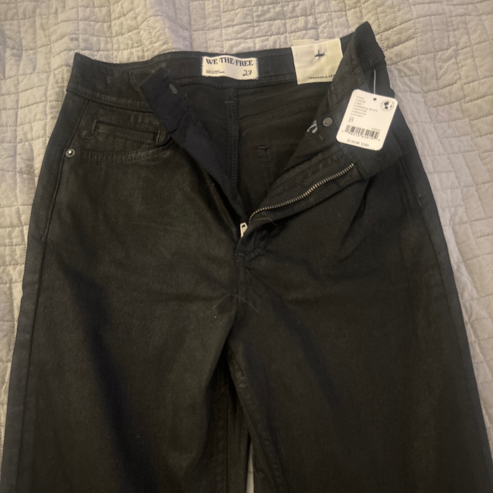Free People wax denim